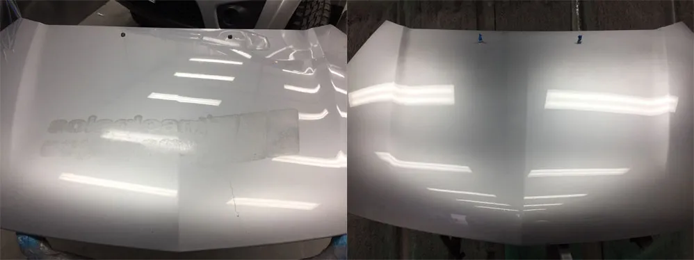 Car paint repair before and after, Dent & Scratch Direct