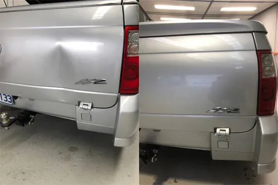 Car paint repair before and after, Dent & Scratch Direct