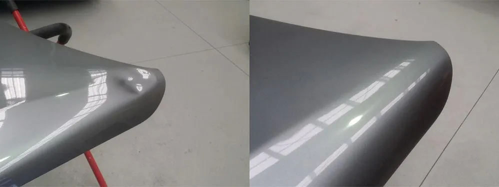 Car paint repair before and after, Dent & Scratch Direct