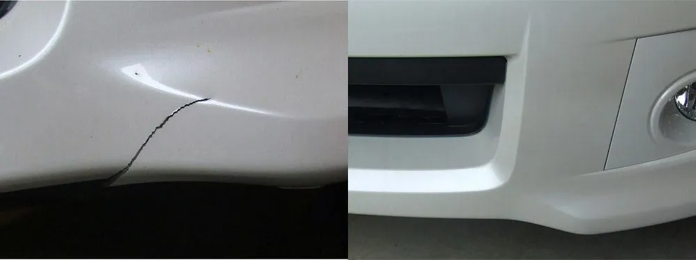 Car paint repair before and after, Dent & Scratch Direct