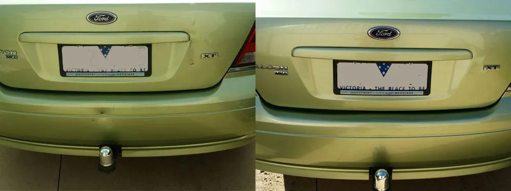 Car paint repair before and after, Dent & Scratch Direct