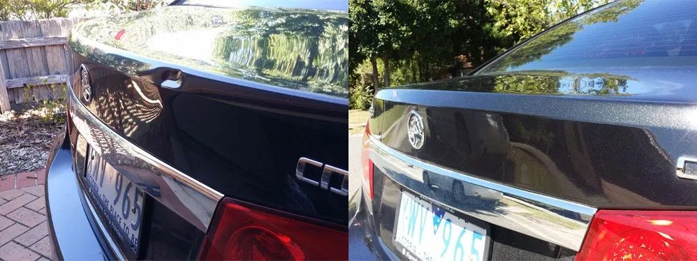 Paintless dent repair before and after, Dent & Scratch Direct