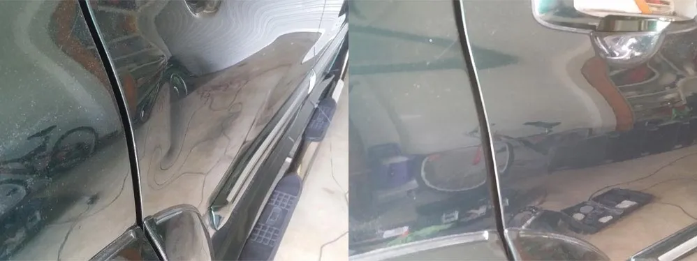 Paintless dent repair before and after, Dent & Scratch Direct