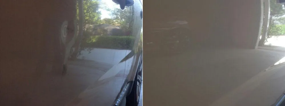 Paintless dent repair before and after, Dent & Scratch Direct