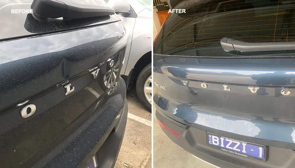 Paintless dent repair before and after, Dent & Scratch Direct
