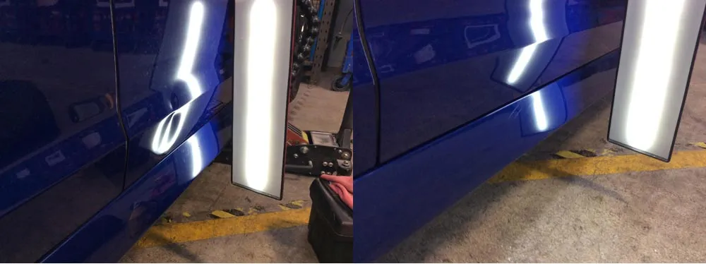 Paintless dent repair before and after, Dent & Scratch Direct