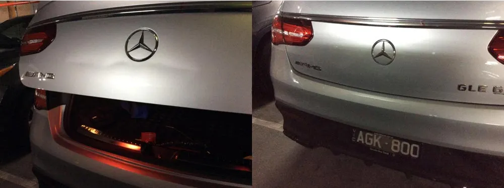 Paintless dent repair before and after, Dent & Scratch Direct